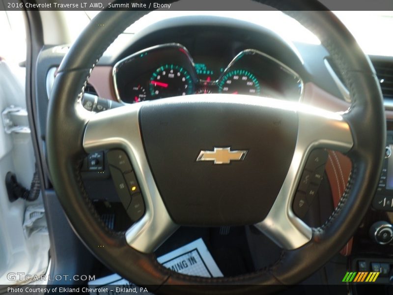 Summit White / Ebony 2016 Chevrolet Traverse LT AWD