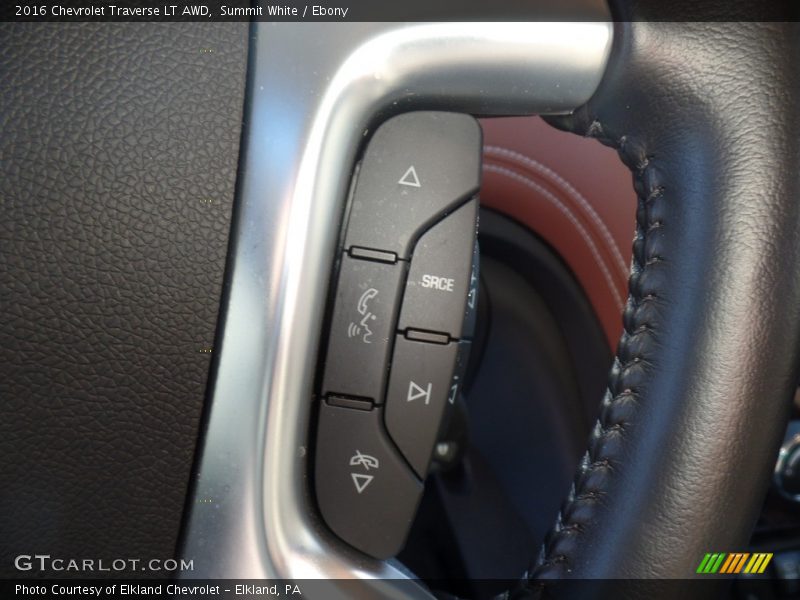 Summit White / Ebony 2016 Chevrolet Traverse LT AWD