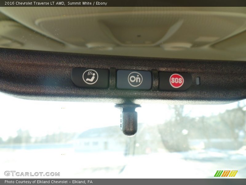 Summit White / Ebony 2016 Chevrolet Traverse LT AWD