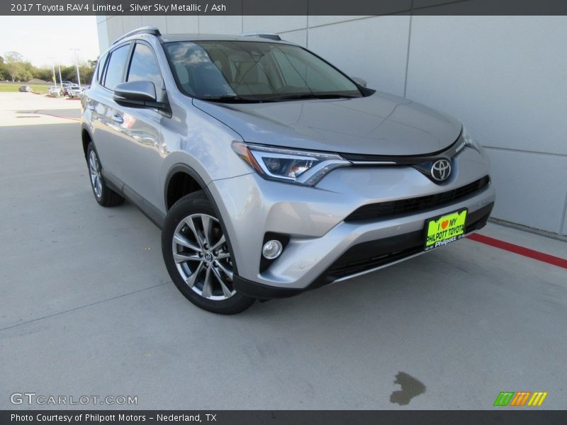 Silver Sky Metallic / Ash 2017 Toyota RAV4 Limited