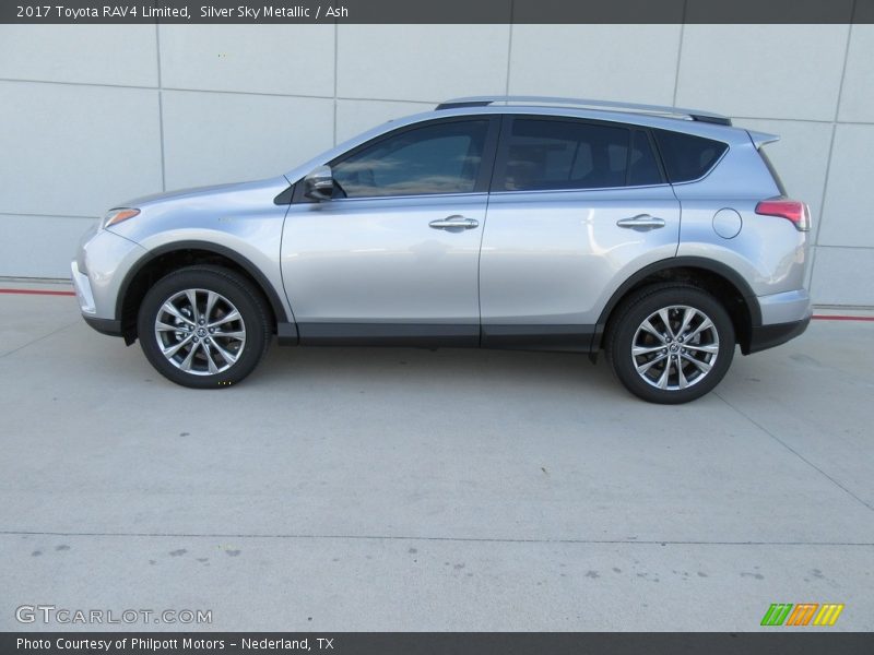 Silver Sky Metallic / Ash 2017 Toyota RAV4 Limited