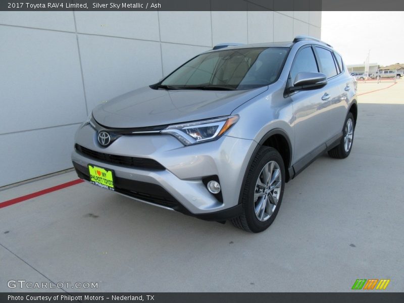Silver Sky Metallic / Ash 2017 Toyota RAV4 Limited