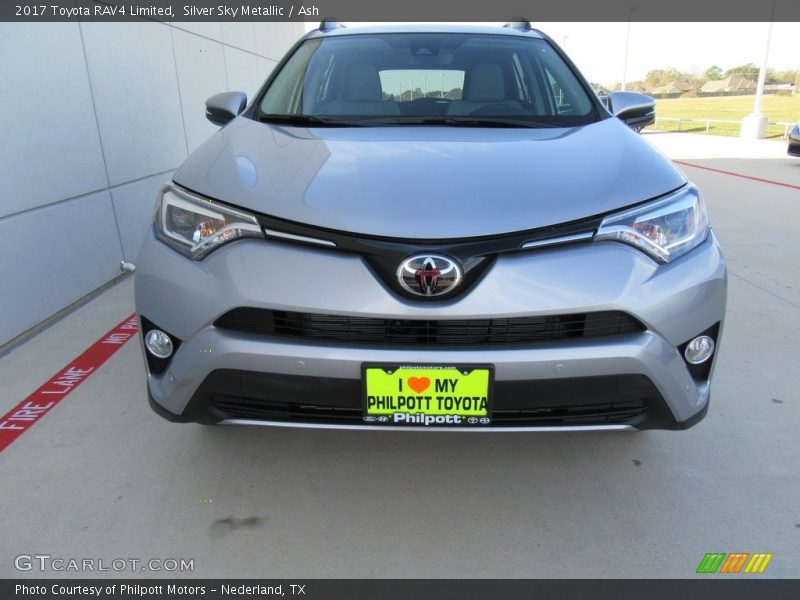Silver Sky Metallic / Ash 2017 Toyota RAV4 Limited