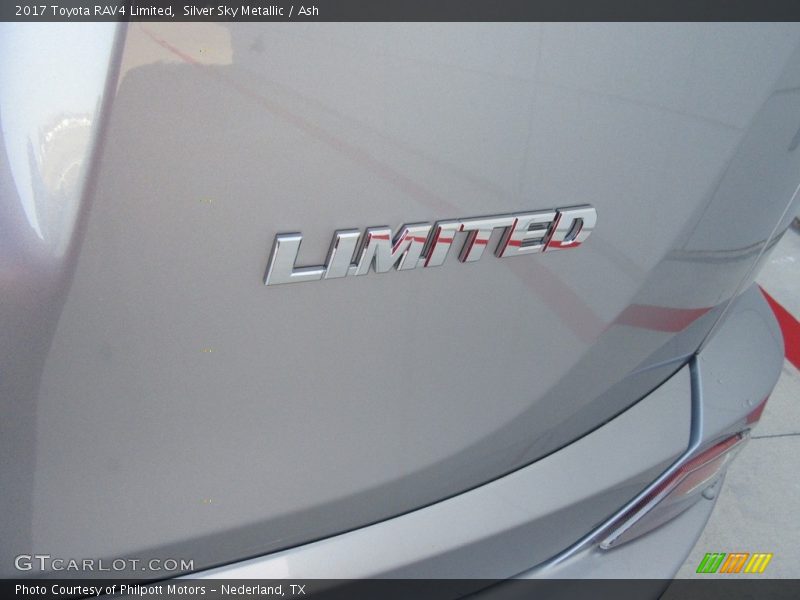 Silver Sky Metallic / Ash 2017 Toyota RAV4 Limited