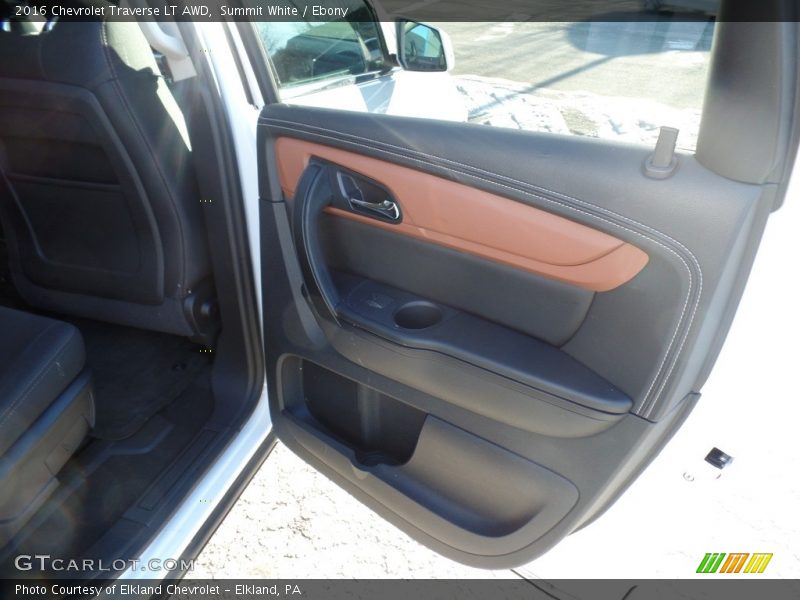 Summit White / Ebony 2016 Chevrolet Traverse LT AWD
