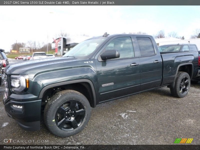 Dark Slate Metallic / Jet Black 2017 GMC Sierra 1500 SLE Double Cab 4WD