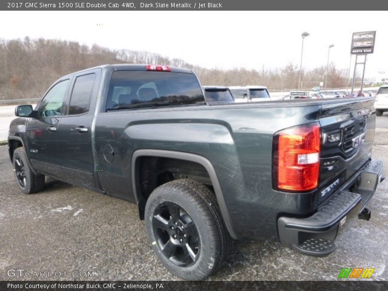 Dark Slate Metallic / Jet Black 2017 GMC Sierra 1500 SLE Double Cab 4WD