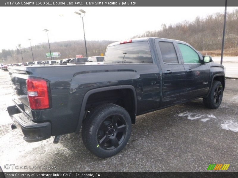 Dark Slate Metallic / Jet Black 2017 GMC Sierra 1500 SLE Double Cab 4WD