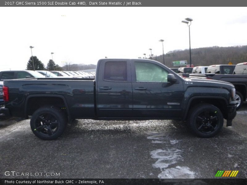 Dark Slate Metallic / Jet Black 2017 GMC Sierra 1500 SLE Double Cab 4WD