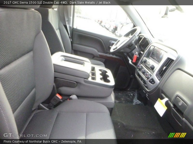 Dark Slate Metallic / Jet Black 2017 GMC Sierra 1500 SLE Double Cab 4WD