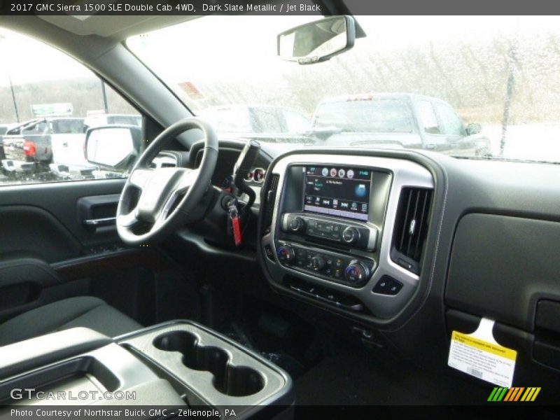 Dark Slate Metallic / Jet Black 2017 GMC Sierra 1500 SLE Double Cab 4WD