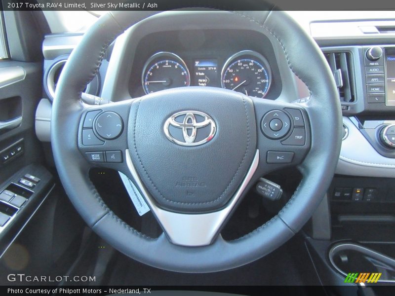 Silver Sky Metallic / Ash 2017 Toyota RAV4 Limited