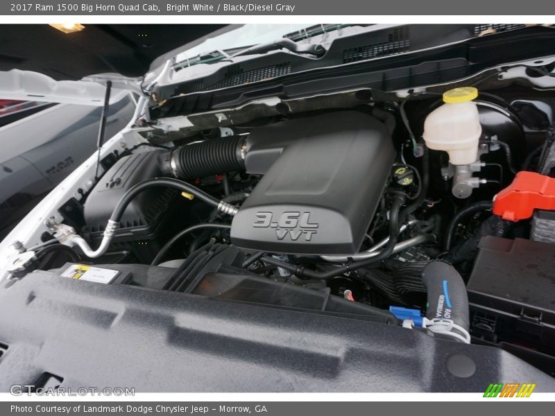 Bright White / Black/Diesel Gray 2017 Ram 1500 Big Horn Quad Cab