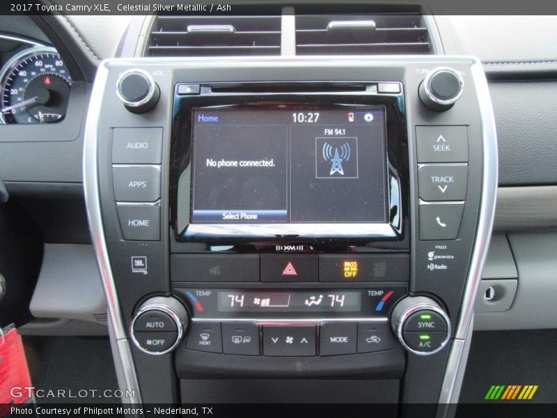 Celestial Silver Metallic / Ash 2017 Toyota Camry XLE