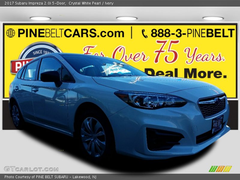 Crystal White Pearl / Ivory 2017 Subaru Impreza 2.0i 5-Door