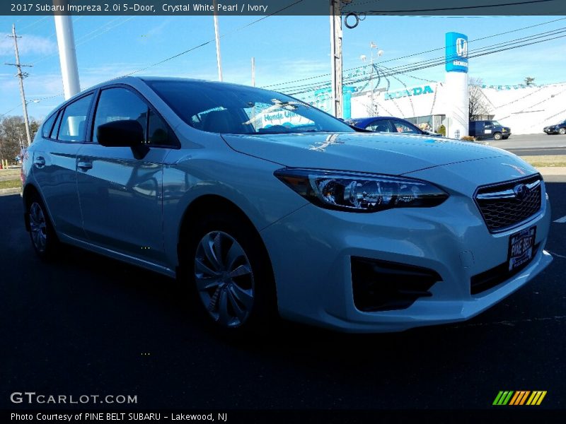 Crystal White Pearl / Ivory 2017 Subaru Impreza 2.0i 5-Door