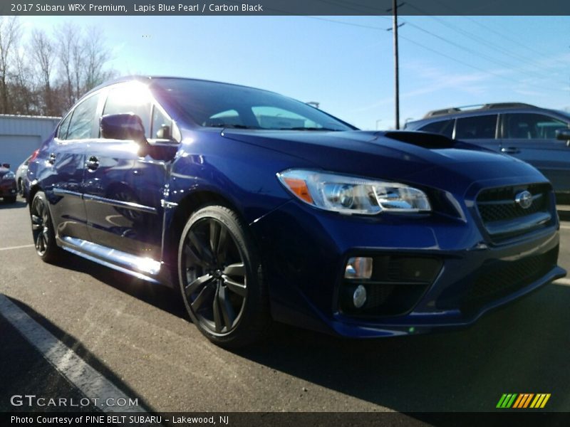 Lapis Blue Pearl / Carbon Black 2017 Subaru WRX Premium