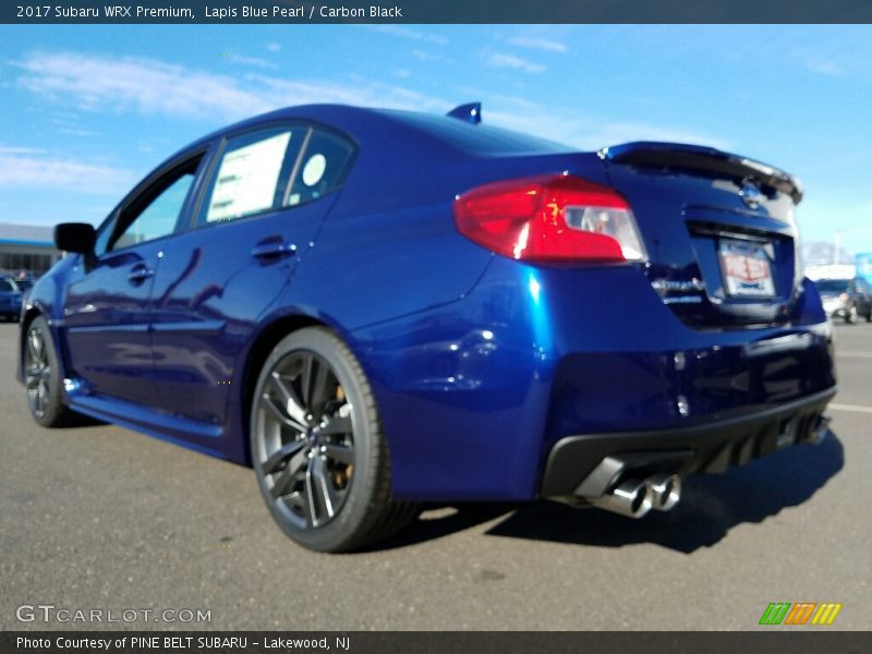 Lapis Blue Pearl / Carbon Black 2017 Subaru WRX Premium