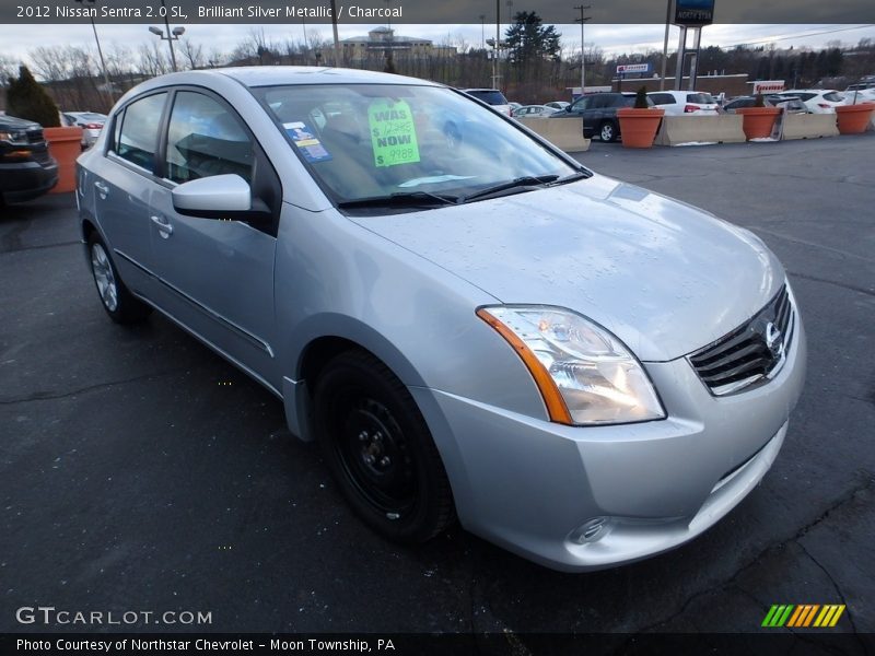 Brilliant Silver Metallic / Charcoal 2012 Nissan Sentra 2.0 SL