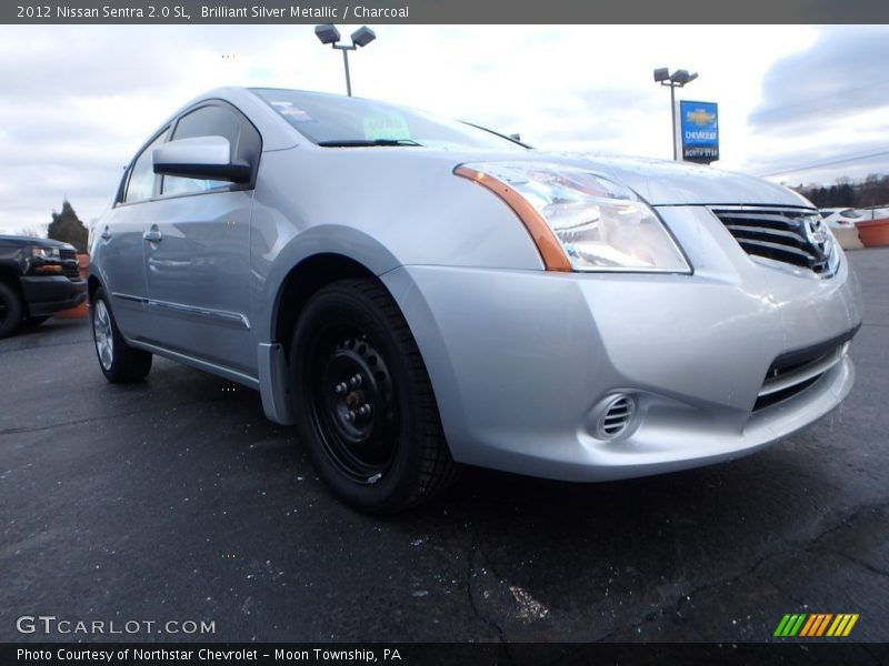 Brilliant Silver Metallic / Charcoal 2012 Nissan Sentra 2.0 SL