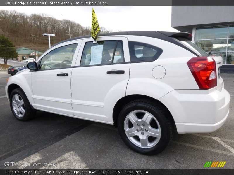 Stone White / Pastel Pebble Beige 2008 Dodge Caliber SXT