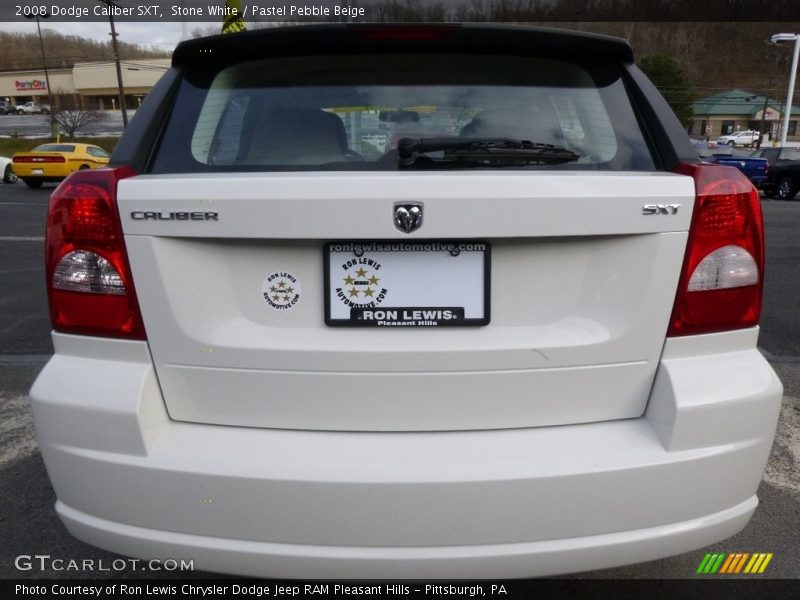Stone White / Pastel Pebble Beige 2008 Dodge Caliber SXT