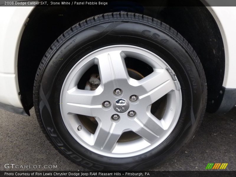 Stone White / Pastel Pebble Beige 2008 Dodge Caliber SXT