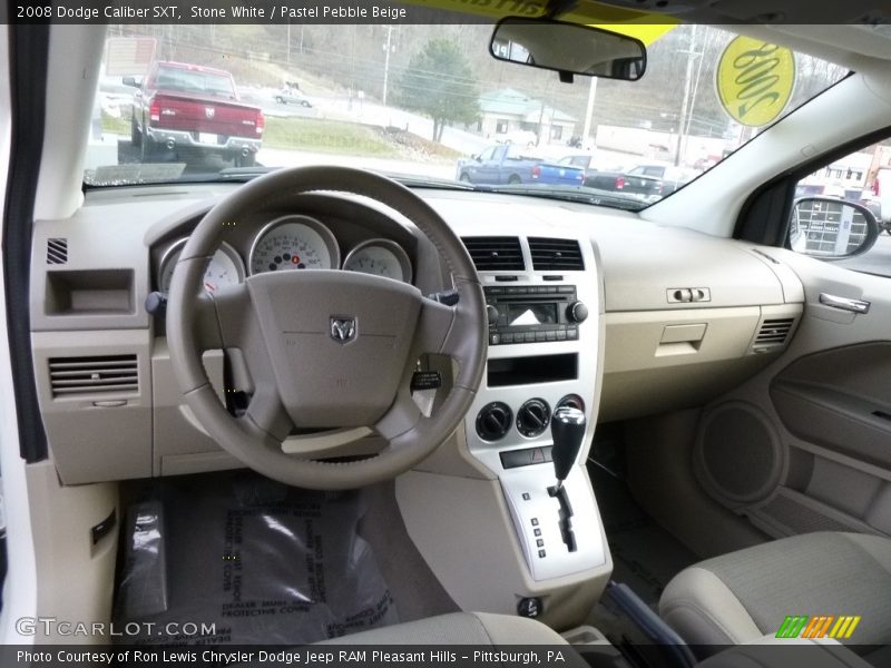 Stone White / Pastel Pebble Beige 2008 Dodge Caliber SXT