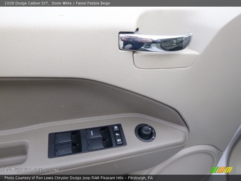 Stone White / Pastel Pebble Beige 2008 Dodge Caliber SXT