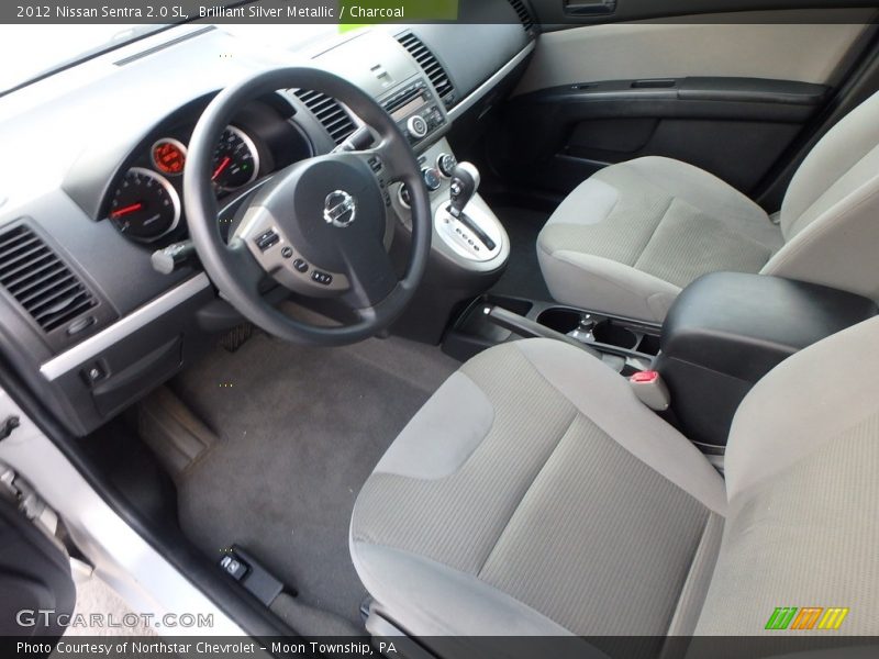 Brilliant Silver Metallic / Charcoal 2012 Nissan Sentra 2.0 SL