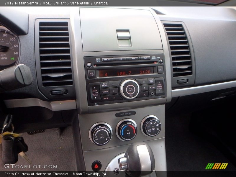 Brilliant Silver Metallic / Charcoal 2012 Nissan Sentra 2.0 SL