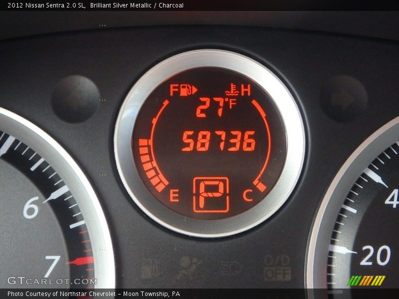 Brilliant Silver Metallic / Charcoal 2012 Nissan Sentra 2.0 SL