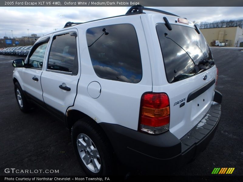 Oxford White / Medium/Dark Pebble Beige 2005 Ford Escape XLT V6 4WD