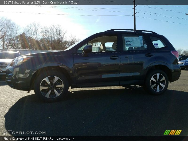 Dark Gray Metallic / Gray 2017 Subaru Forester 2.5i