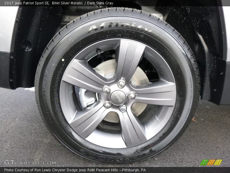 Billet Silver Metallic / Dark Slate Gray 2017 Jeep Patriot Sport SE