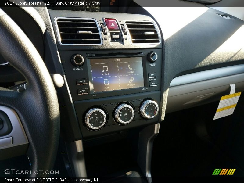 Dark Gray Metallic / Gray 2017 Subaru Forester 2.5i
