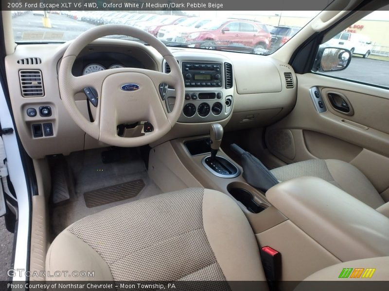 Oxford White / Medium/Dark Pebble Beige 2005 Ford Escape XLT V6 4WD