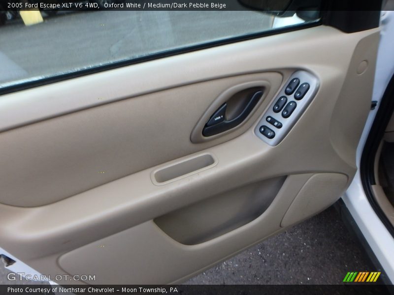 Oxford White / Medium/Dark Pebble Beige 2005 Ford Escape XLT V6 4WD