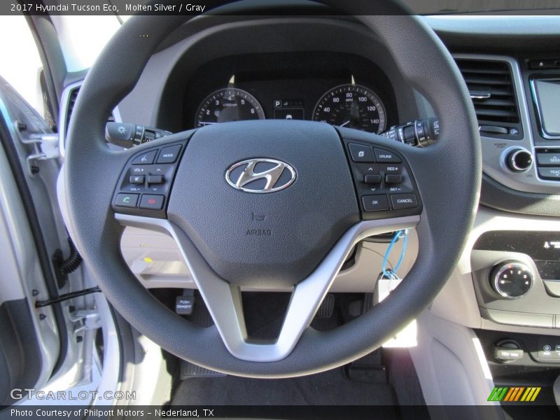 Molten Silver / Gray 2017 Hyundai Tucson Eco