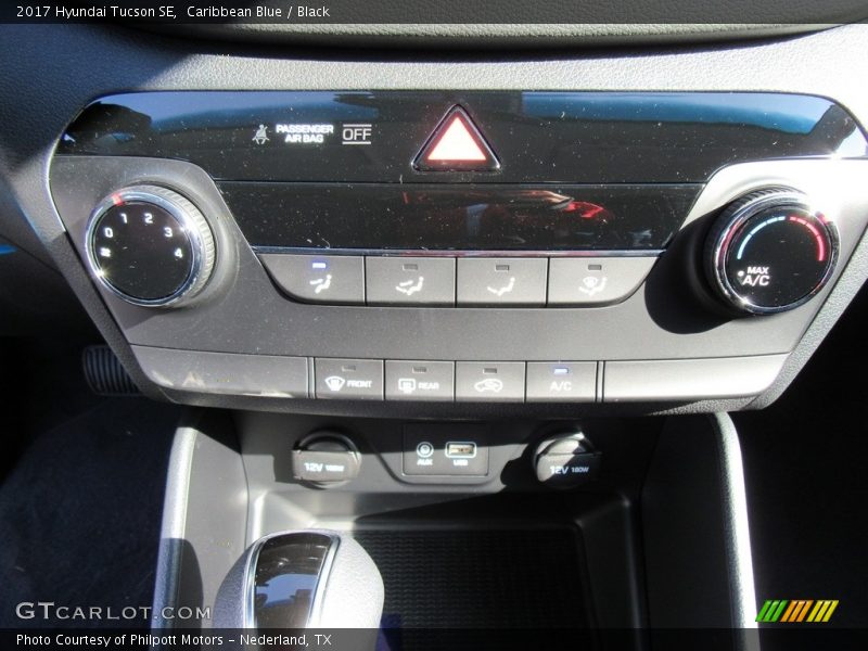 Caribbean Blue / Black 2017 Hyundai Tucson SE