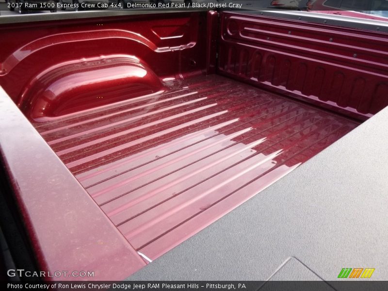 Delmonico Red Pearl / Black/Diesel Gray 2017 Ram 1500 Express Crew Cab 4x4