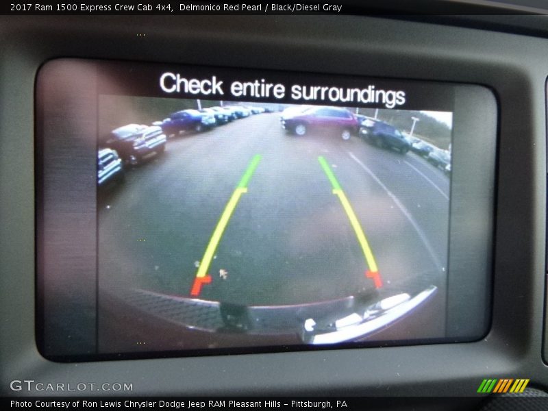 Delmonico Red Pearl / Black/Diesel Gray 2017 Ram 1500 Express Crew Cab 4x4