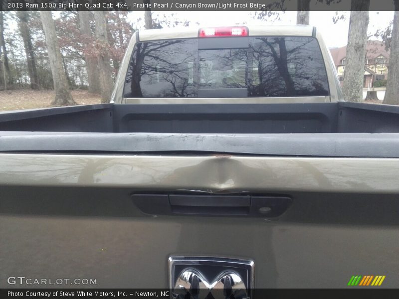 Prairie Pearl / Canyon Brown/Light Frost Beige 2013 Ram 1500 Big Horn Quad Cab 4x4