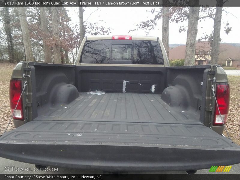 Prairie Pearl / Canyon Brown/Light Frost Beige 2013 Ram 1500 Big Horn Quad Cab 4x4