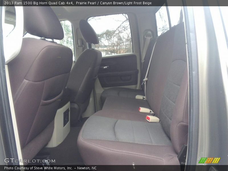 Prairie Pearl / Canyon Brown/Light Frost Beige 2013 Ram 1500 Big Horn Quad Cab 4x4