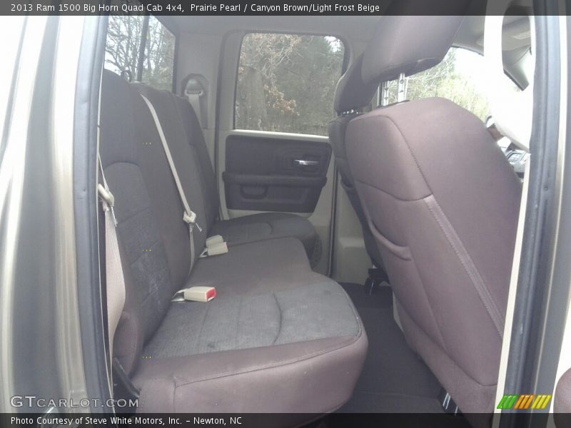 Prairie Pearl / Canyon Brown/Light Frost Beige 2013 Ram 1500 Big Horn Quad Cab 4x4