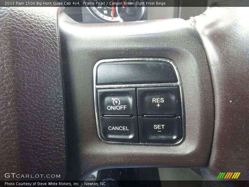 Prairie Pearl / Canyon Brown/Light Frost Beige 2013 Ram 1500 Big Horn Quad Cab 4x4