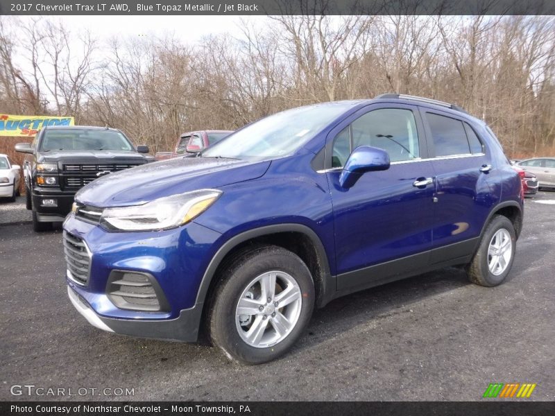 Blue Topaz Metallic / Jet Black 2017 Chevrolet Trax LT AWD