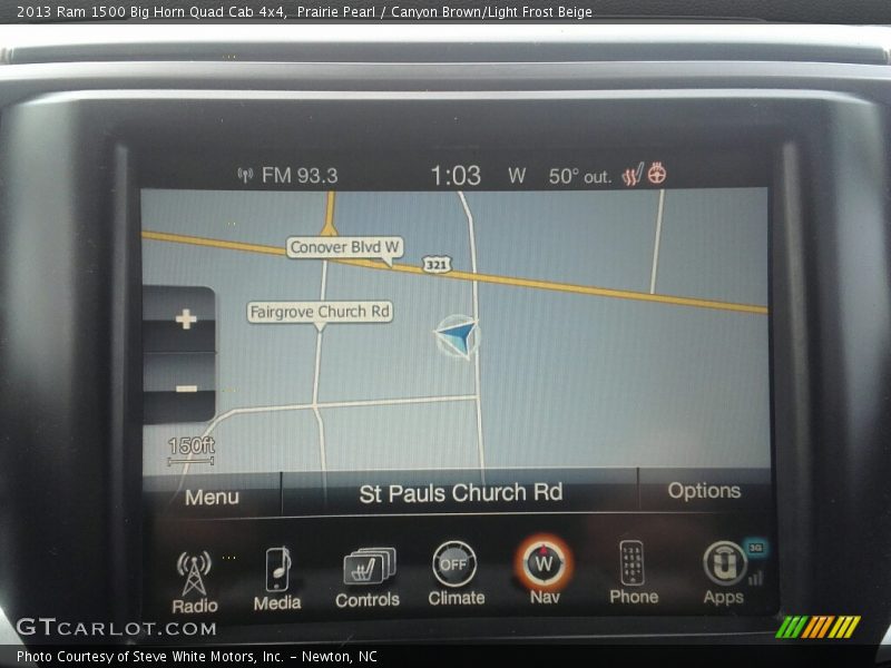 Prairie Pearl / Canyon Brown/Light Frost Beige 2013 Ram 1500 Big Horn Quad Cab 4x4