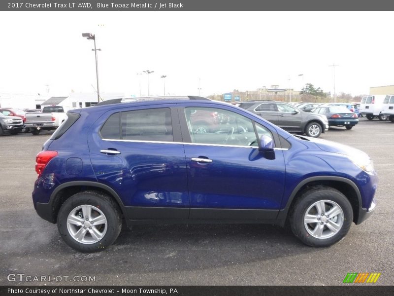 Blue Topaz Metallic / Jet Black 2017 Chevrolet Trax LT AWD
